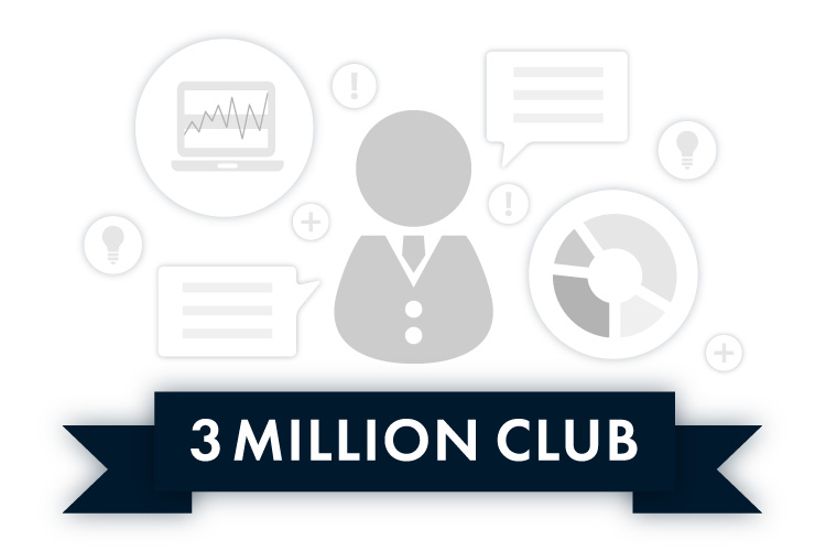 最上級のステータス3MILLION CLUB